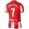 Camiseta de fútbol Atlético Madrid Joao Felix 7 Primera Equipación 2021/22 - Hombre